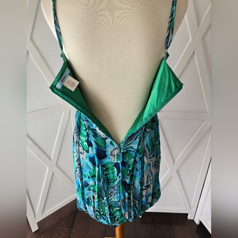 Vintage Marciano Silk Bubble Hem Mini Strappy Dress - Picture 10 of 12